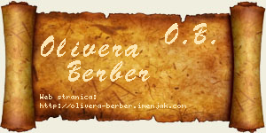 Olivera Berber vizit kartica